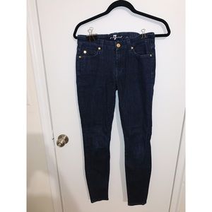 7 FOR ALL MANKIND | Dark Wash Skinny Jeans